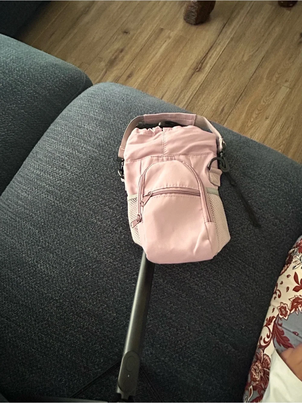 Compact Pink Crossbody Waterbottle Bag -